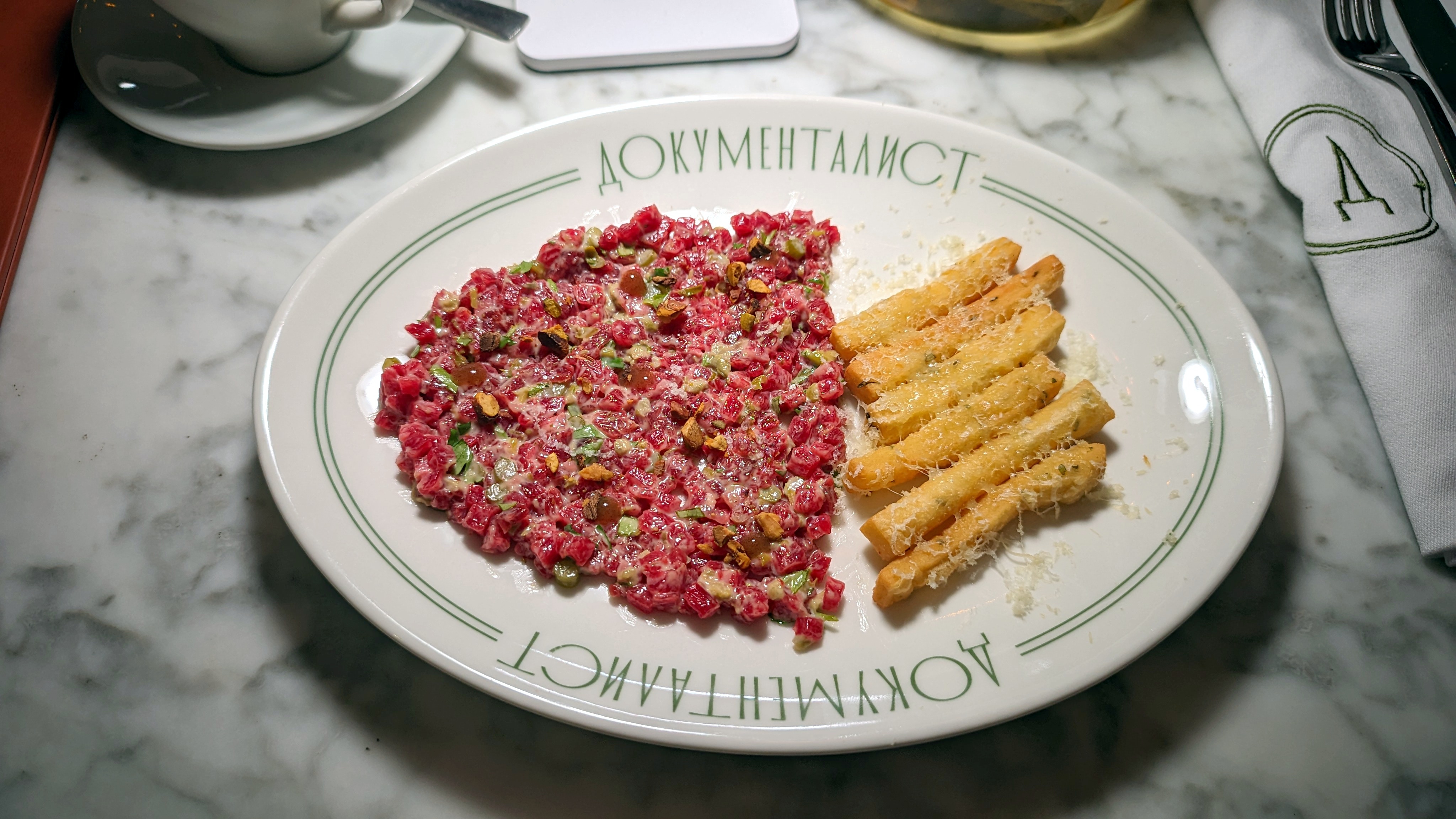 Кафе «Документалист» на набережной Крюкова канала